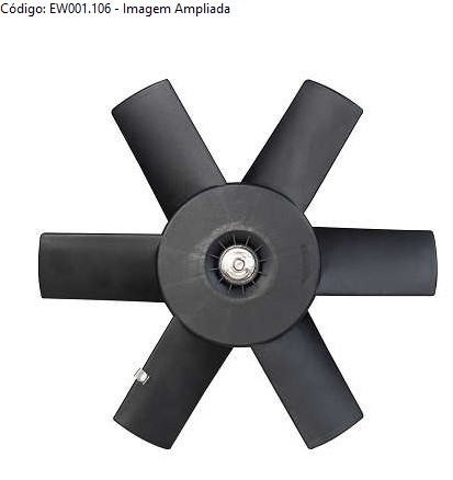 EW001106 ELETROVENTILADOR PREMIO/UNO/ELBA/PAMPA S/AR 6PAS MT.100MM 306MM
