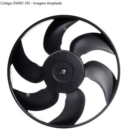 EW001165 ELETROVENTILADOR ESCORT/GOL G2/G3 MT.100MM GROSSO C/AR 6PAS MT.100MM 315MM 