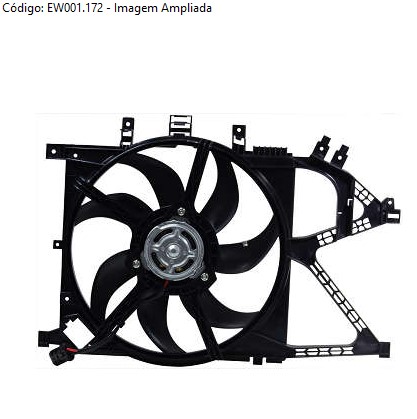 EW001172 ELETROVENTILADOR CORSA/MONTANA 2002> 7PAS (C/DEFLETOR) 390MM 