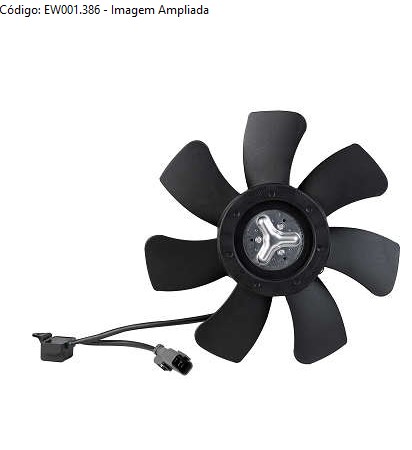 EW001386 ELETROVENTILADOR CIVIC 1.8 07/11 C/AR (LD CONDENS.) 7PAS MT.98MM 280MM  