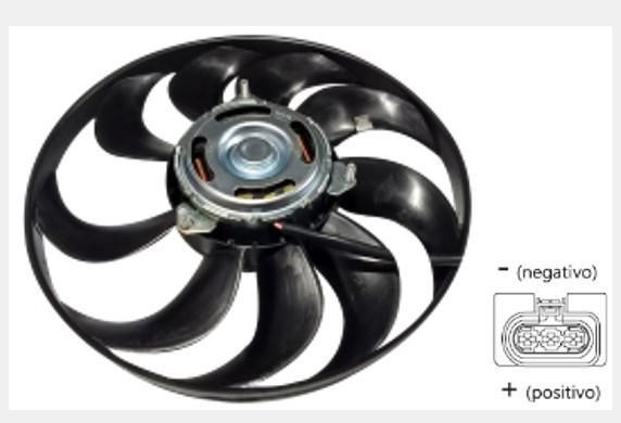 EW001459 ELETROVENTILADOR POLO/FOX/CORDOBA C/AR 9PAS MT.100MM 290MM 