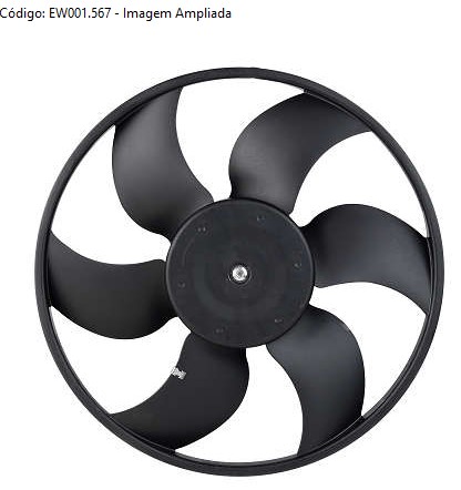 EW001567 ELETROVENTILADOR DUSTER 1.6/2.0 C/AR 6PAS MT.100MM 380MM