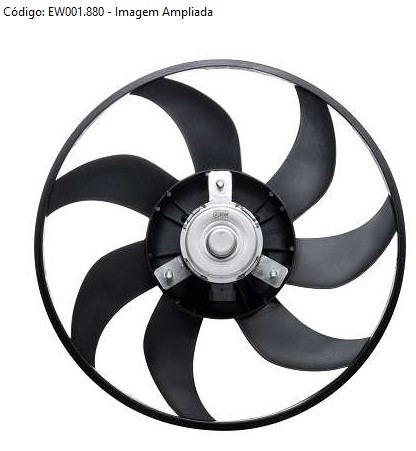 EW001880 ELETROVENTILADOR PALIO/STRADA/CORSA/ S/AR MT.62MM 7PAS 335MM 