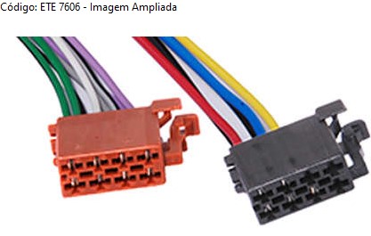 ETE7606 CHICOTE 16VIAS P/RADIO FEMEA