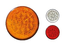 MULT040116 LANTERNA LED TRASEIRA 125MM 24V AMARELA 