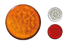 MULT040117 LANTERNA LED TRASEIRA 125MM 24V VERMELHA 