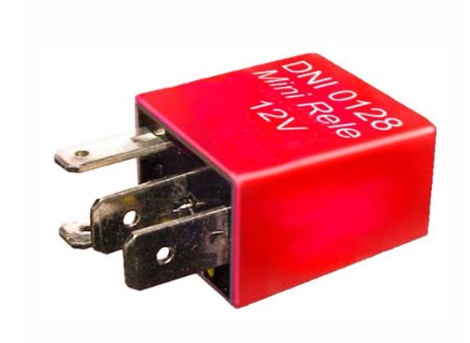 DNI0128 RELE MINI AUXILIAR 12V 4T 40A FIAT/GM/HYUNDAY C/RESISTOR 