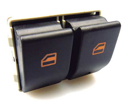 VW1004 INTERRUPTOR VIDRO GOL G4/G5/G6/FOX DUPLO (2 ESTAGIOS) CINZA