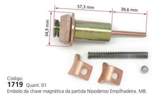 EDA1719 REP. EMBOLO CHAVE MAG. NIPPONDENSO (M08) (1PÇ)