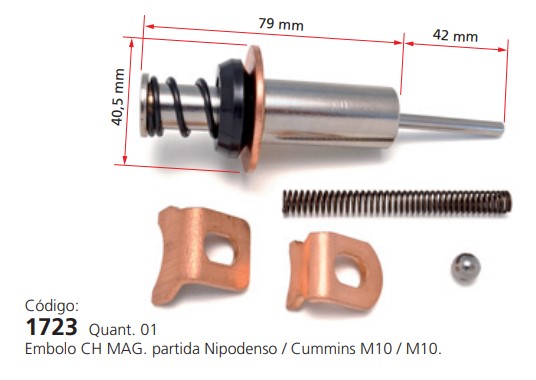 EDA1723 REP. EMBOLO CHAVE MAG. NIPPONDENSO (M10/M10) (01PÇ)