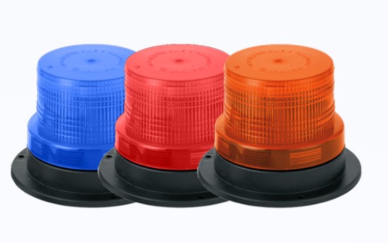 LTG3002A GIROFLEX LED 20W 40LEDS AZUL C/STROBO 12/24V (FIX. IMÃ) 