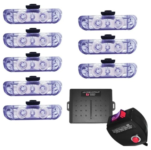LTG3008A STROBO C/MODULO RAY-X 12/24 BIVOLT 30W AZUL 