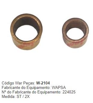 W2104ST -KIT BUCHA PART.WAPSA EMPILHADEIRA CLARK