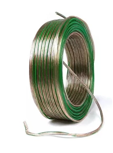 FIO CRISTAL 2X1.00 P/SOM VERDE  (C/100MTS) (CCA016CRVD) (BC CABOS)
