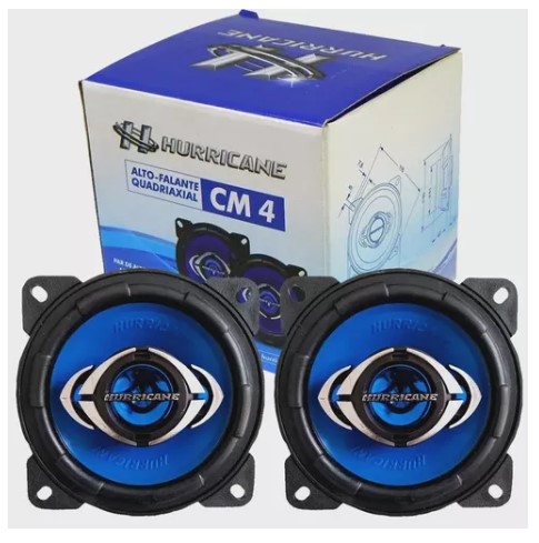 ALTO FALANTE HURRICANE 4 CM4 100WRMS QUADRIAXIAL