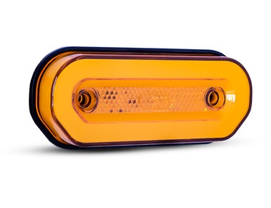 PRD057 LANTERNA LATERAL CARRETA OVAL (OLOGO) LED AMARELA