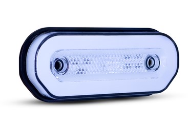 PRD058 LANTERNA LATERAL CARRETA OVAL (OLOGO) LED CRISTAL