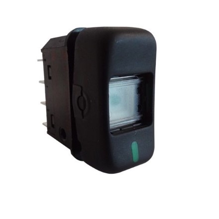 K3931001 INTERRUPTOR TECLA MB. 88/ 1POSIÇÃO 24V PRETO 4T (LIGA/DESLIGA)