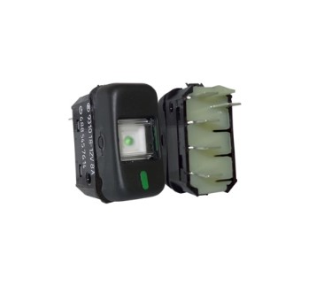 K3931018 INTERRUPTOR TECLA MB. 88/ 1POSIÇÃO 12V PRETO 5T (LIGA/DESLIGA)