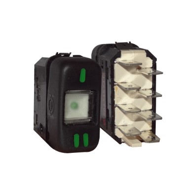 K3931031 INTERRUPTOR TECLA MB. 88/ 2POSIÇÕES 24V PRETO 8T (LIGA/DESLIGA)