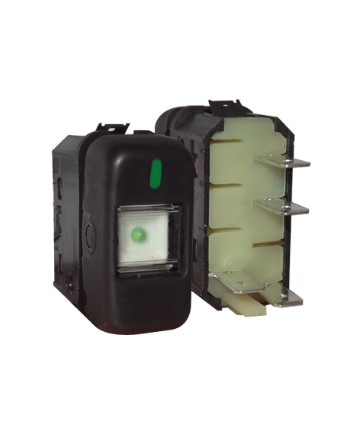 K3931055 INTERRUPTOR TECLA MB. 88/ 1POSIÇÃO 24V PRETO 4T (LIGA/DESLIGA)