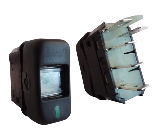 K3941008 INTERRUPTOR TECLA MB. 88/ 1POSIÇÃO 24V PRETO 5T (LIGA/DESLIGA)