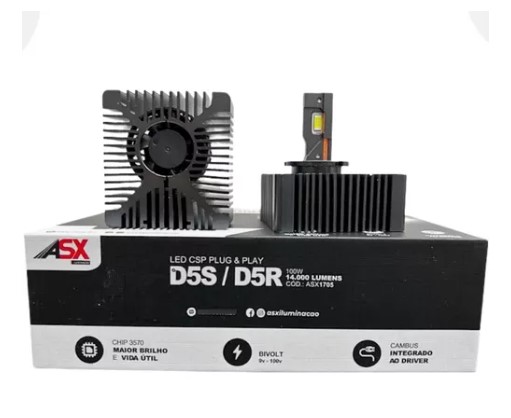 ASX1705 D5S/D5R KIT LED SERIES D5S BIVOLT 100W 