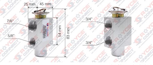 RC400010 VALVULA EXPANSAO BLOCK SANTANA/VALTRA/CASE (S02.2131)