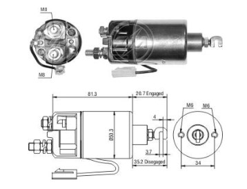 DITA50643 AUTOMATICO PT. BOSCH DAIHATSU CHARMANT 12V ZM662