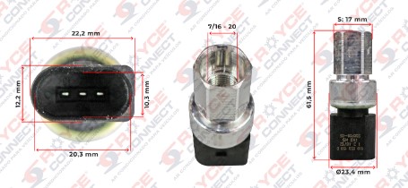RH8807 PRESSOSTATO A/C GOLF/FOX/PASSAT/A3 (205.019)
