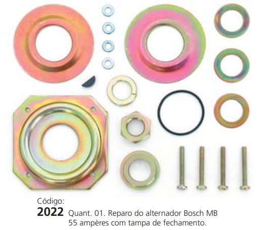 EDA2022 REPARO ROTOR ALTERNADOR BOSCH 55A (C/01PÇ)