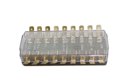 K443 CAIXA DE FUSIVEL P/9 FUSIVEIS VIDRO A/C/D10 