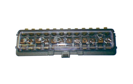 K452 CAIXA DE FUSIVEL P/12 FUSIVEIS VIDRO GOL/PARATI/VOYAGE/SAVEIRO
