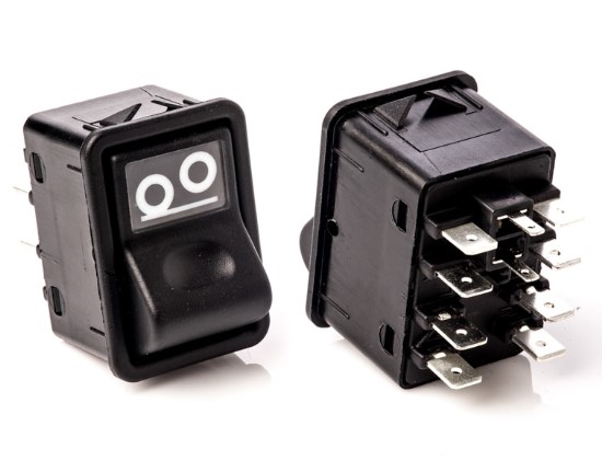 K3040038 INTERRUPTOR TECLA MB 00> SUSPENSAO 3°EIXO 12V