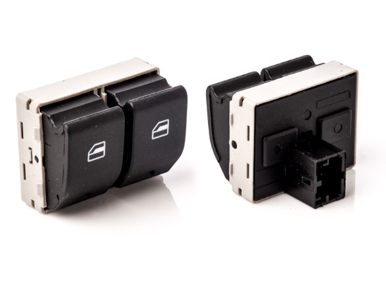 K3934200 INTERRUPTOR VIDRO GOL G4/G5/G6/FOX DUPLO (2 ESTAGIOS) LED VM PRETO
