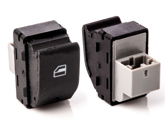 K3934300 INTERRUPTOR VIDRO GOL G4/G5/G6/FOX SIMPLES (2 ESTAGIOS) CINZA 