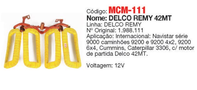 MCM111RM BOBINA DELCO 42MT 12V REMAN 