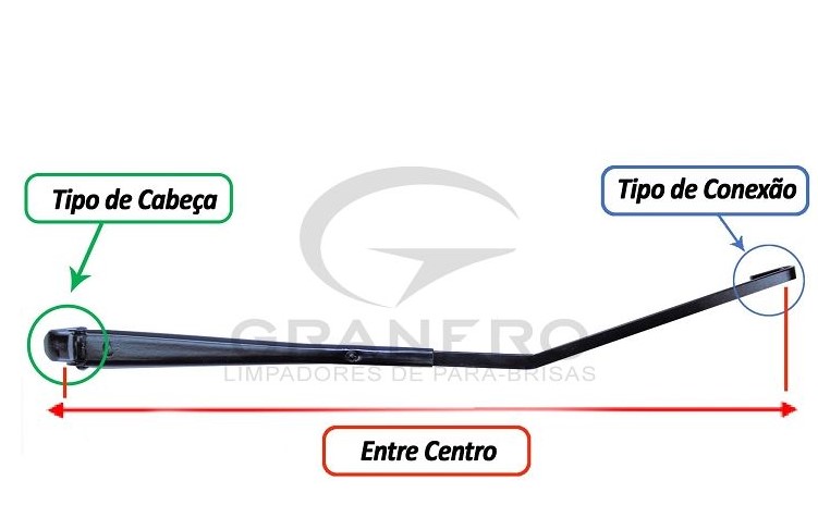 G774 BRACO LIMP. PARA-BRISA F1000/F4000 92/98 LD/LE