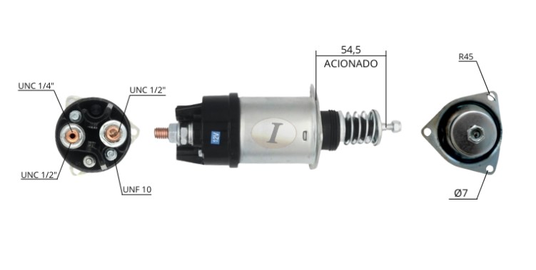 INTACTO90352 AUTOMATICO PT. DELCO 37MT/41MT/42MT 12V. C/PISTAO ZM352