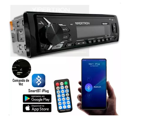 VP01006 AUTO RADIO FM/MP3 C/BLUETOOTH COMANDO VOZ