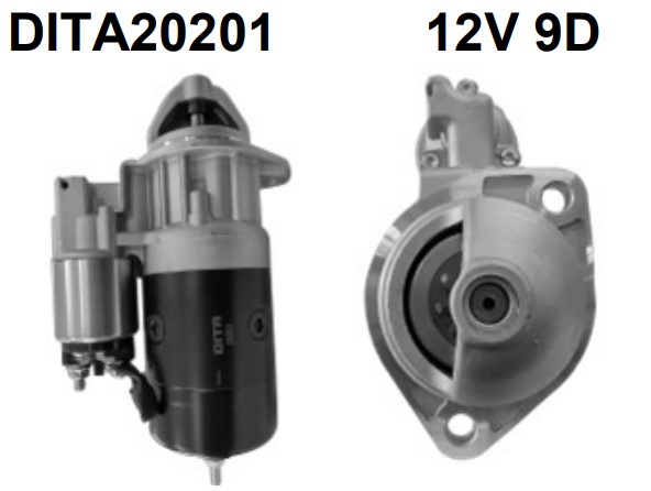 DITA20201 MOTOR DE PARTIDA BOSCH EMP. LINDE VOLVO L25B 12V 9D