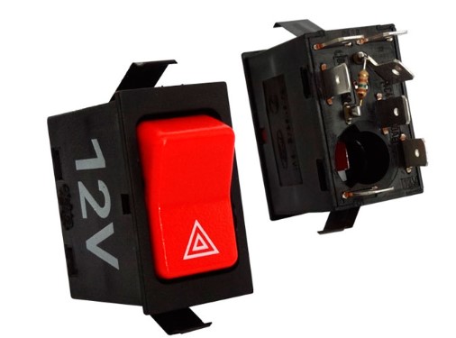 K3040250 INTERRUPTOR PISCA ALERTA CARGO 2006/2011 12V