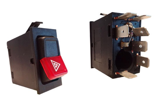 K3813970 INTERRUPTOR PISCA ALERTA CAM VW 97/00 24V 