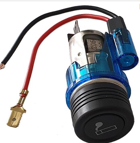AC00212VB ACENDEDOR CIGARROS COMPLETO UNIVERSAL 12V AZUL 
