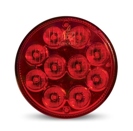 PL07820063 LANTERNA TRAS.ONIBUS 10LEDS 96MM VM 12/24V