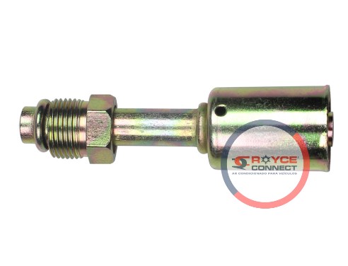 RC450331 CONEXAO ORING RETA MACHO 8MM AÇO GIRATÓRIA C/CLIP 