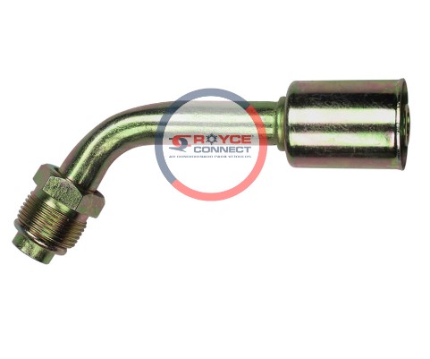 RC450335 CONEXAO ORING 45º MACHO 10MM AÇO GIRATÓRIA C/CLIP