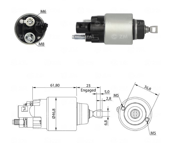 INTACTO93281 AUTOMATICO PT. BOSCH ARGO/CRONOS/MOBI/UNO ZM3281