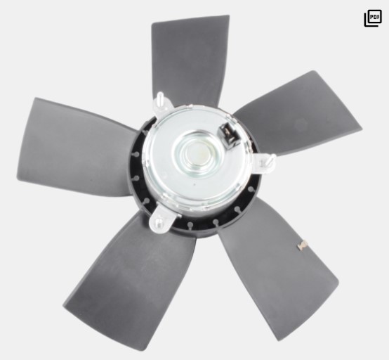 EV101029 ELETROVENTILADOR OPALA/CARAVAN/KADETT/MONZA 5PAS MT.100MM 360MM