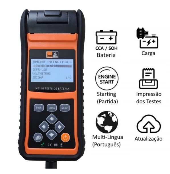 IK2116 ANALISADOR DE BATERIA 